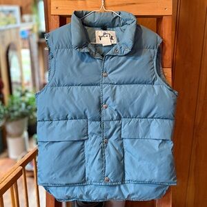 Vintage Woolrich Blue Puffer Vest